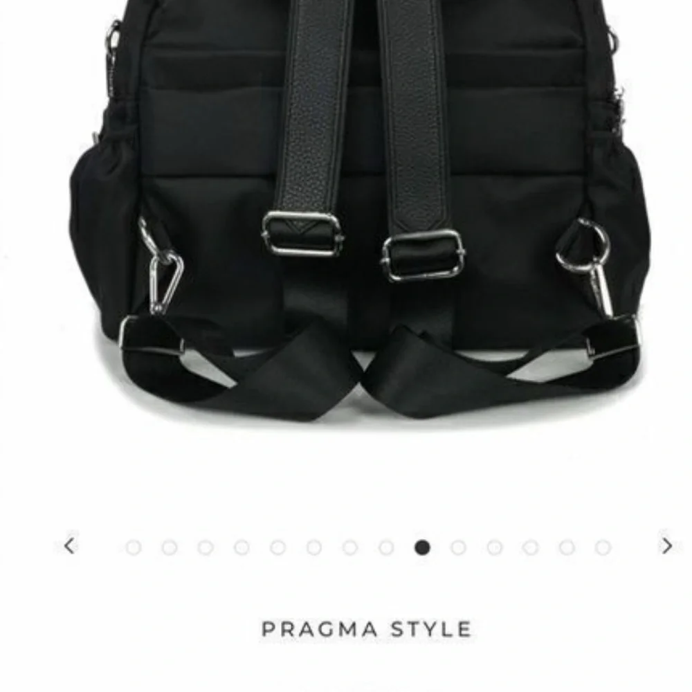 Purple Geometric Backpack with V-Panel Design